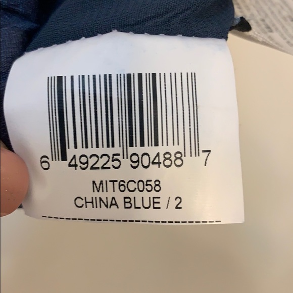 BCBGMaxAzria China Blue Ruched Strapless Dress - size 2 - Picture 9 of 10